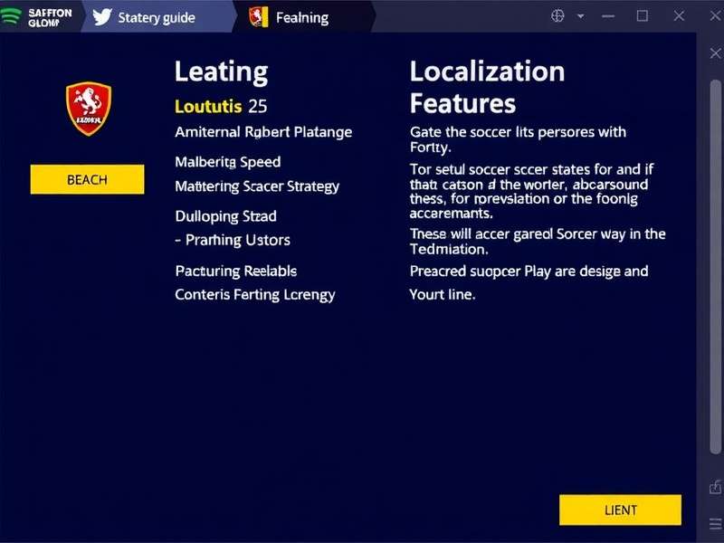 Saffron Soccer Glory Gameplay Screenshot